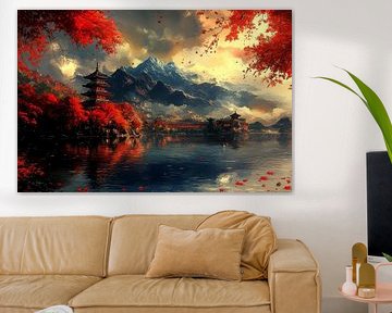 japanse schilderkunst  landschap van Egon Zitter