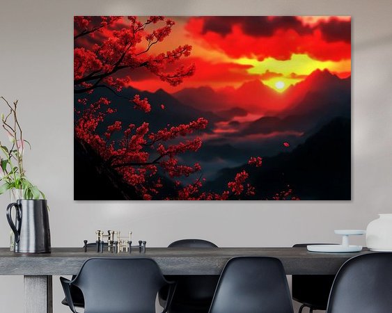 Example of the artwork in a room