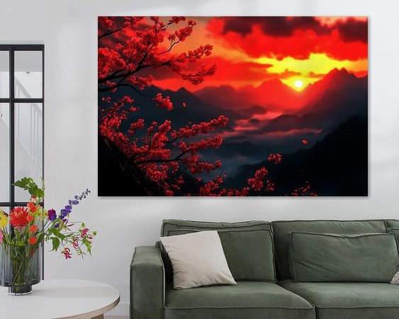 Example of the artwork in a room