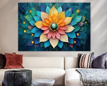 malerische japanische kunst lotusblume