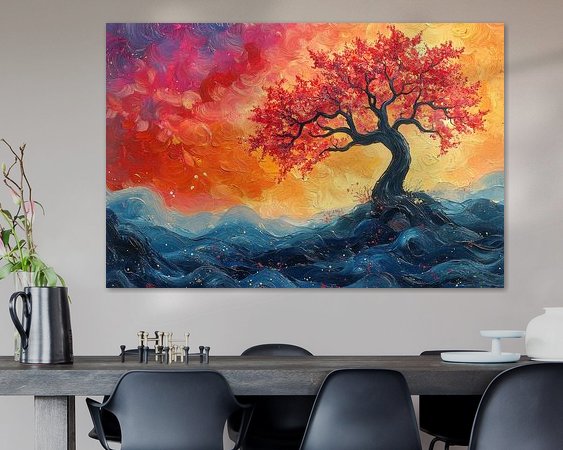 Example of the artwork in a room
