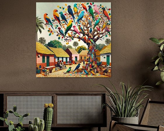 Example of the artwork in a room