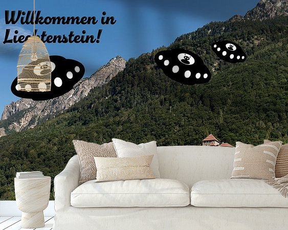 Example of the artwork in a room