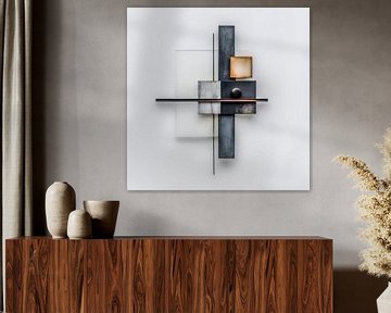 Hedendaagse constructie - toekomstgerichte materialiteit van Klaus Tesching - Art-AI