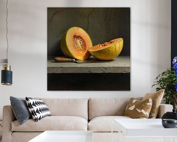 Stilleven met Meloen van The Nudes Gallery