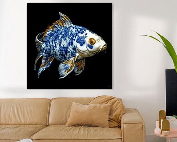 The Delft Blue imperial koi