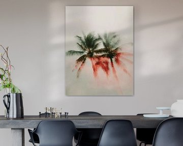 Colourful palm trees