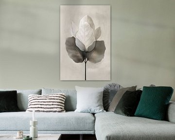Sereen blad - Japandi stijl - 1 van Marianne Ottemann - OTTI