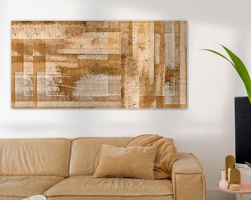 Essence, moderne natuurabstractie in aardse bronskleuren van FRESH Fine Art