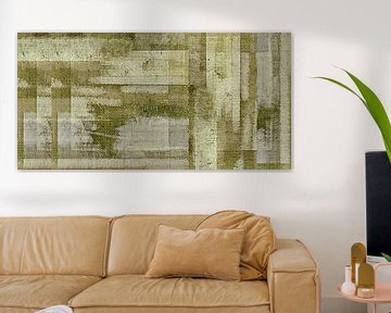 Tuin ziel, moderne natuur abstractie in groen van FRESH Fine Art