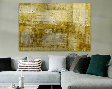 Goud fantasie, moderne natuur abstractie in goud brons van FRESH Fine Art