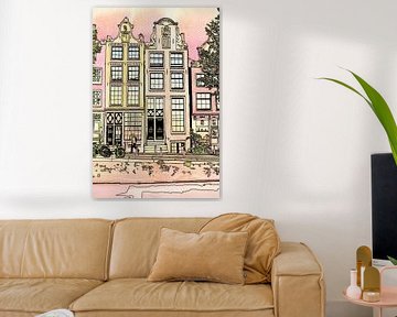 Brouwersgracht Amsterdam Avond van Hendrik-Jan Kornelis