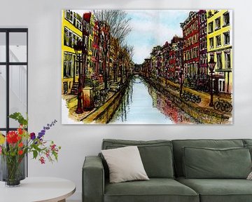Oudezijds Achterburgwal Amsterdam van Hendrik-Jan Kornelis