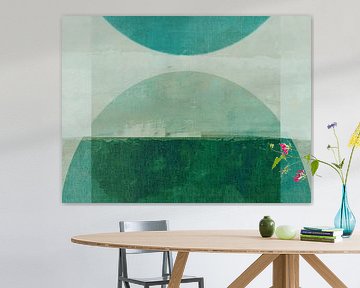 Modern Scandinavian Bauhaus Abstraction Organic Arch