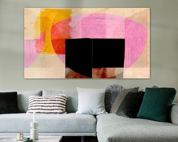 Modern Scandinavisch Bauhaus Abstractie Organisch Vers van Mad Dog Art