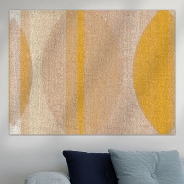 Modern Scandinavian Bauhaus Abstraction Organic Powder