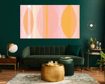 Modern Scandinavisch Bauhaus Abstractie Organisch Wabi Sabi van Mad Dog Art