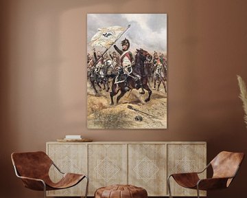 Édouard Detaille, De trofee, de 4e Dragoons keren terug van een charge, 1898