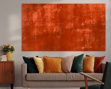 Moderne surrealistische abstractie met organische textuur in Mokka Mousse Warm van Mad Dog Art