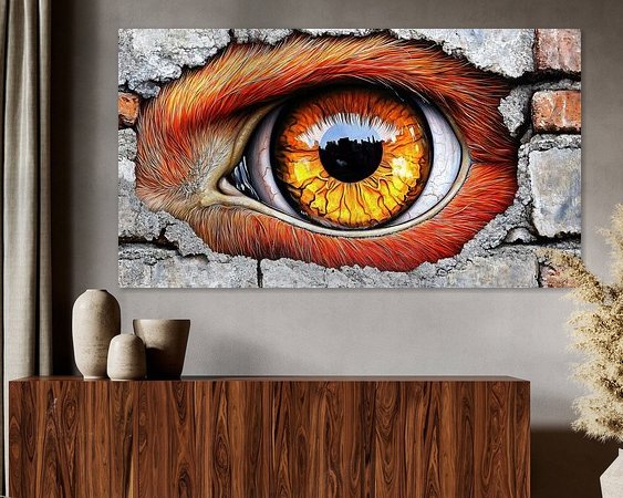 Example of the artwork in a room