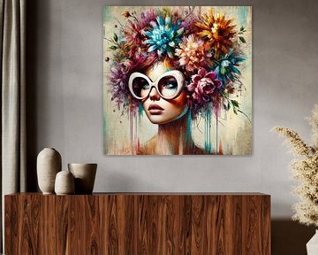 Vrouw met bloemen
