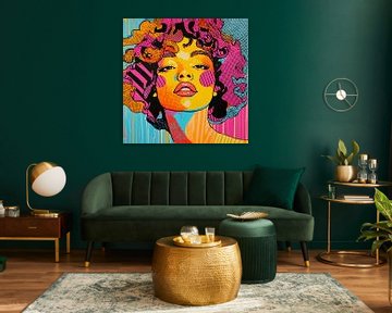 Popart Portret van Ellen Novara-da Lima