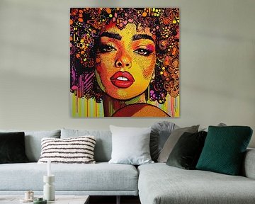 Popart Portret van Ellen Novara-da Lima