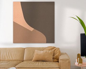 Organische en geometrische abstracte vormen nr. 2 van Dina Dankers