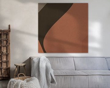 Organische en geometrische abstracte vormen nr. 4 van Dina Dankers