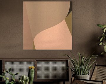 Organische und geometrische abstrakte Formen Nr. 6 von Dina Dankers