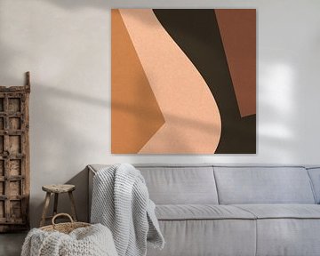 Organische en geometrische abstracte vormen nr. 10 van Dina Dankers