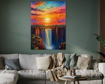 Victoria Watervallen Zonsondergang van MIROKKU