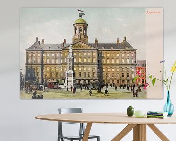 Paleis op de Dam met het eerste monument   van Patricia Hofmeester
