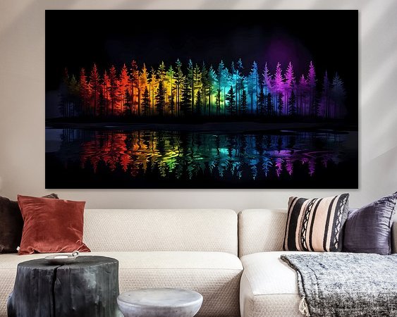 Example of the artwork in a room