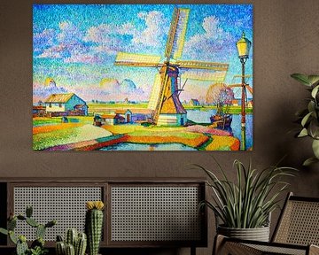 Dutch landscape with windmill by Hans Levendig (lev&dig fotografie)