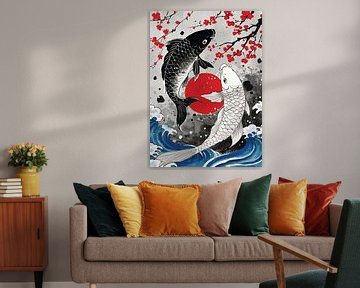Harmony of Koi and Elements by Faqih Akbar