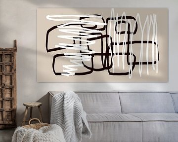 Confidence, modern abstraction in Japanese brushstrokes