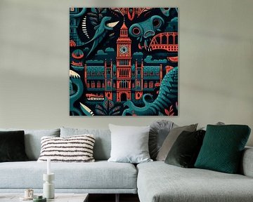 Mythes in Londen van Vythryd Arts