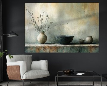 Rustikales Blumenstillleben von Kunst Laune