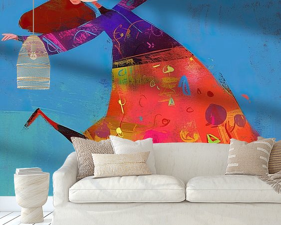 Example of the artwork in a room