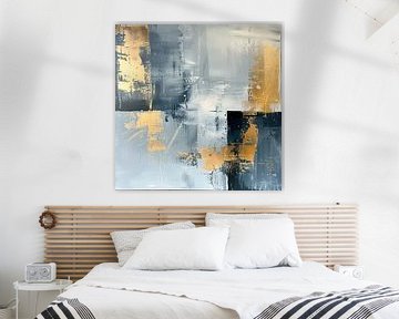 Abstrakte Metallik | Gebürstete Metallic-Töne von Moderne Kollektion