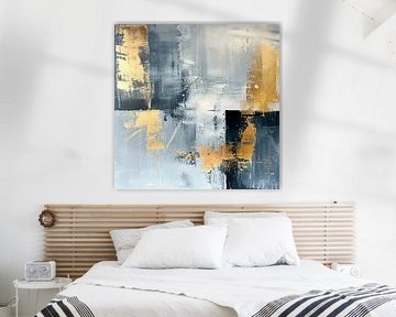 Abstract Metallic | Brushed Metallic Hues van Modern Collection