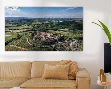 Het Middeleeuwse sprookjesdorp van de vesting Monteriggioni! van Lennart van Wallenburg