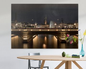 Lombardsbrücke Hamburg in nieuwe glorie van Jan Barthodzie