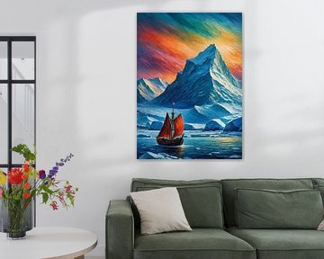 Ijsberg berglandschap van MIROKKU