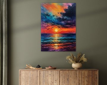 Dode Zee Zonsondergang van MIROKKU