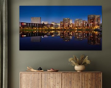 Rotterdam Coolhaven Little C at nigth. van Simon van Leeuwen