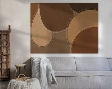 Brown Abstract Shapes by Gypsy Galleria
