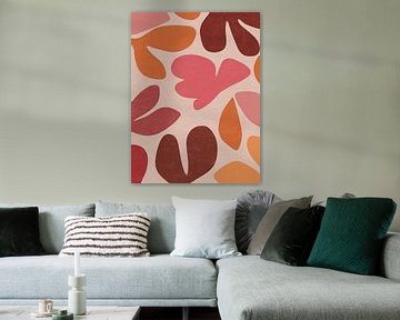 Orange Red Pink Abstract by Gypsy Galleria