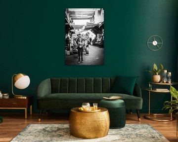 Marrakesh Medina Souks ezel Marokko van Benjamien t'Kindt
